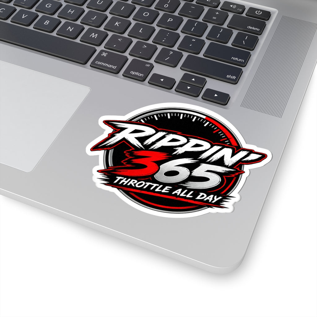 Rippin' 365 - Round Kiss-Cut Sticker - New School Logo
