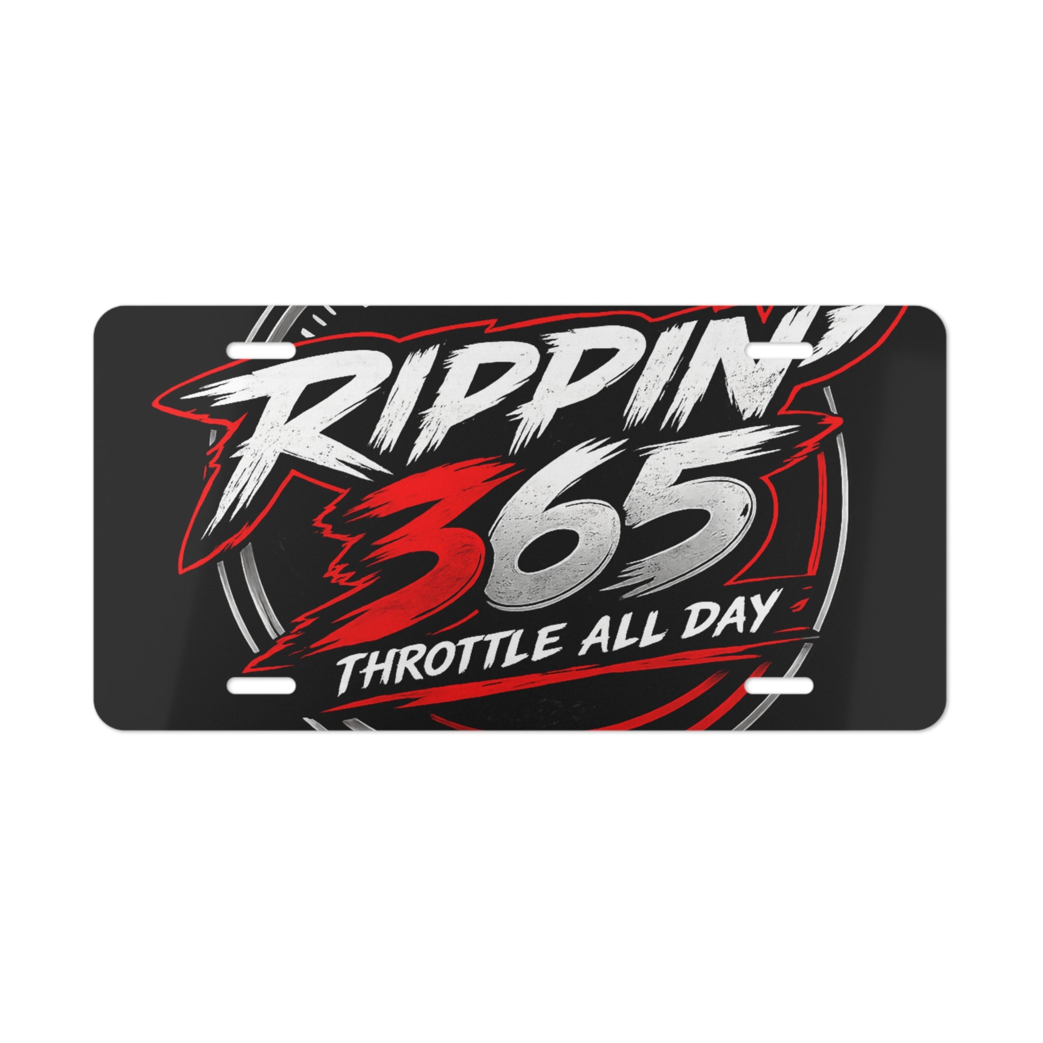 Rippin' 365 - New School Logo - Vanity License Plate