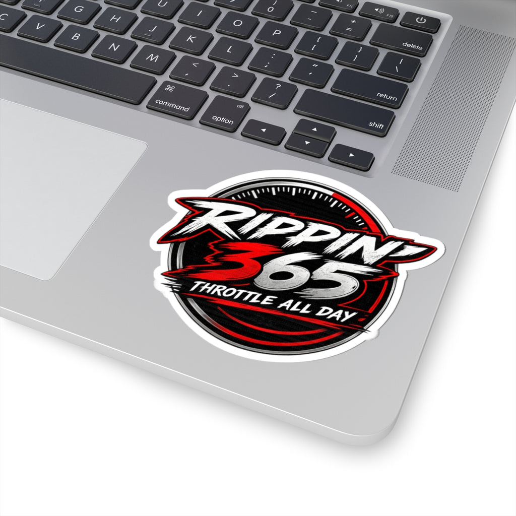 Rippin' 365 - Round Kiss-Cut Sticker - New School Logo
