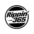 Rippin' 365 - Round Kiss-Cut Sticker - Basic Logo Black