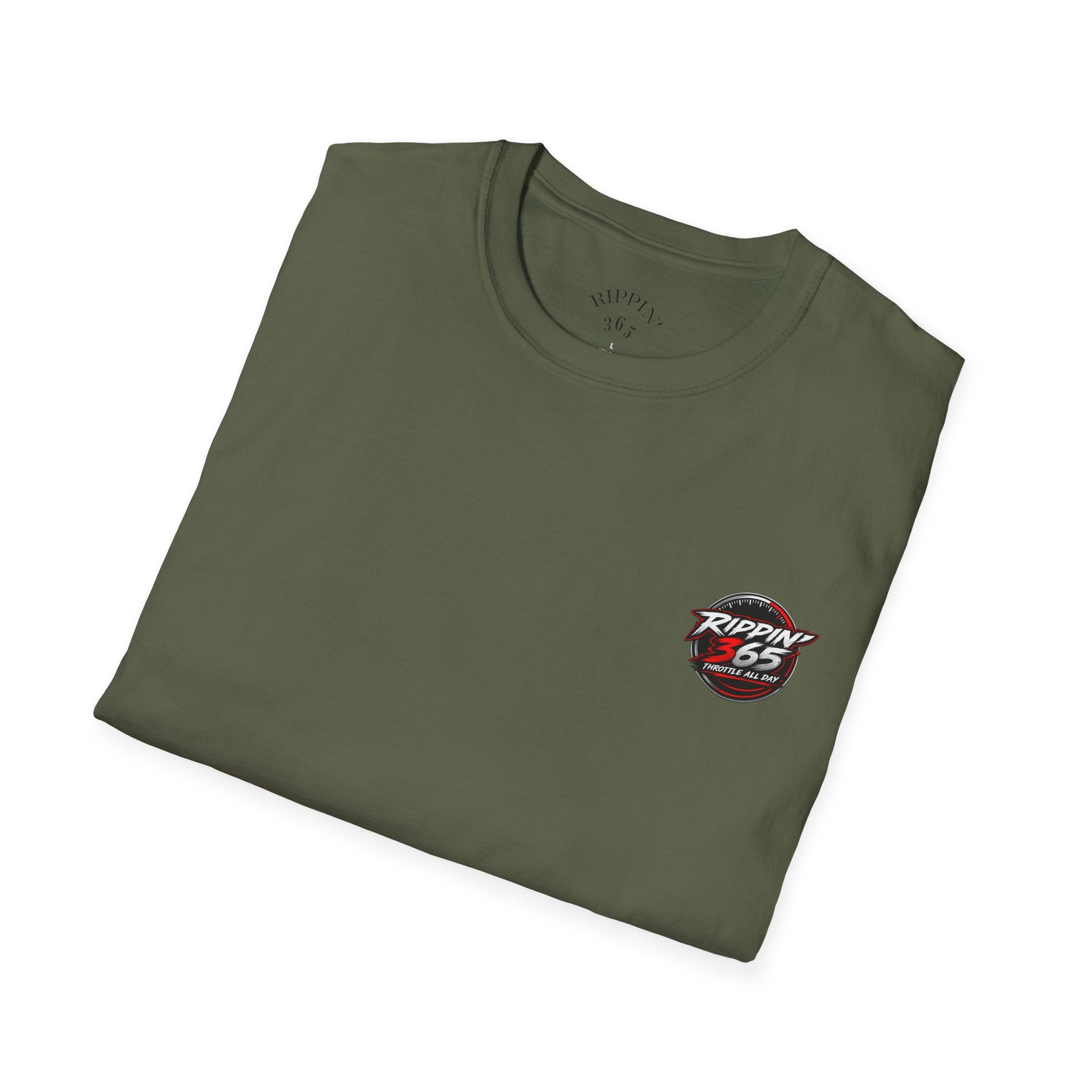 Rippin' 365 - New School "Throttle All Day" Logo T-Shirt