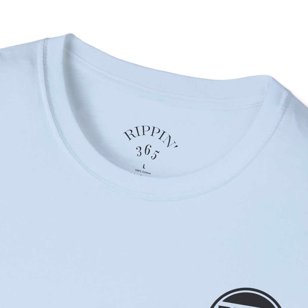 Rippin' 365 - Basic Logo T-Shirt with "Throttle all Day!" on back