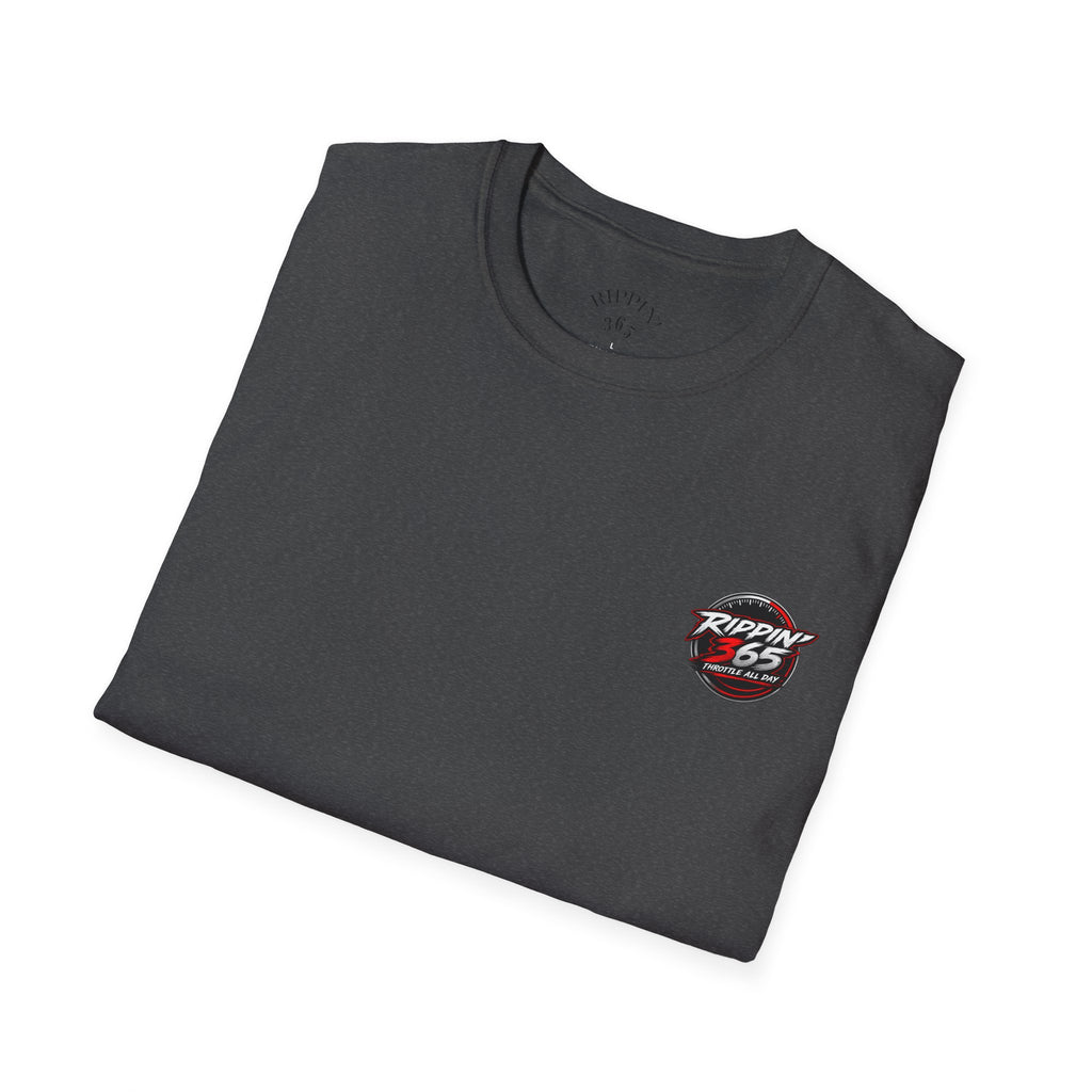 Rippin' 365 - New School "Throttle All Day" Logo T-Shirt