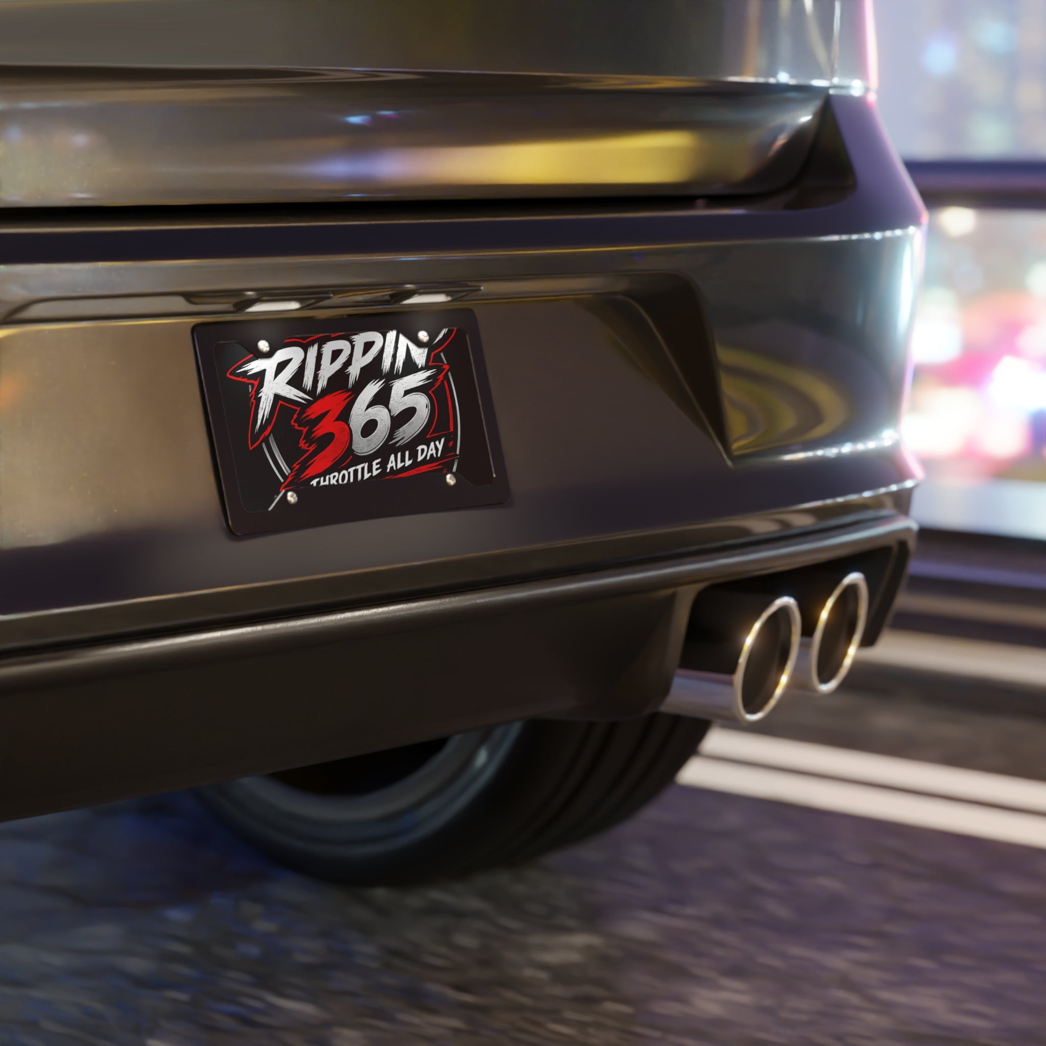 Rippin' 365 - New School Logo - Vanity License Plate