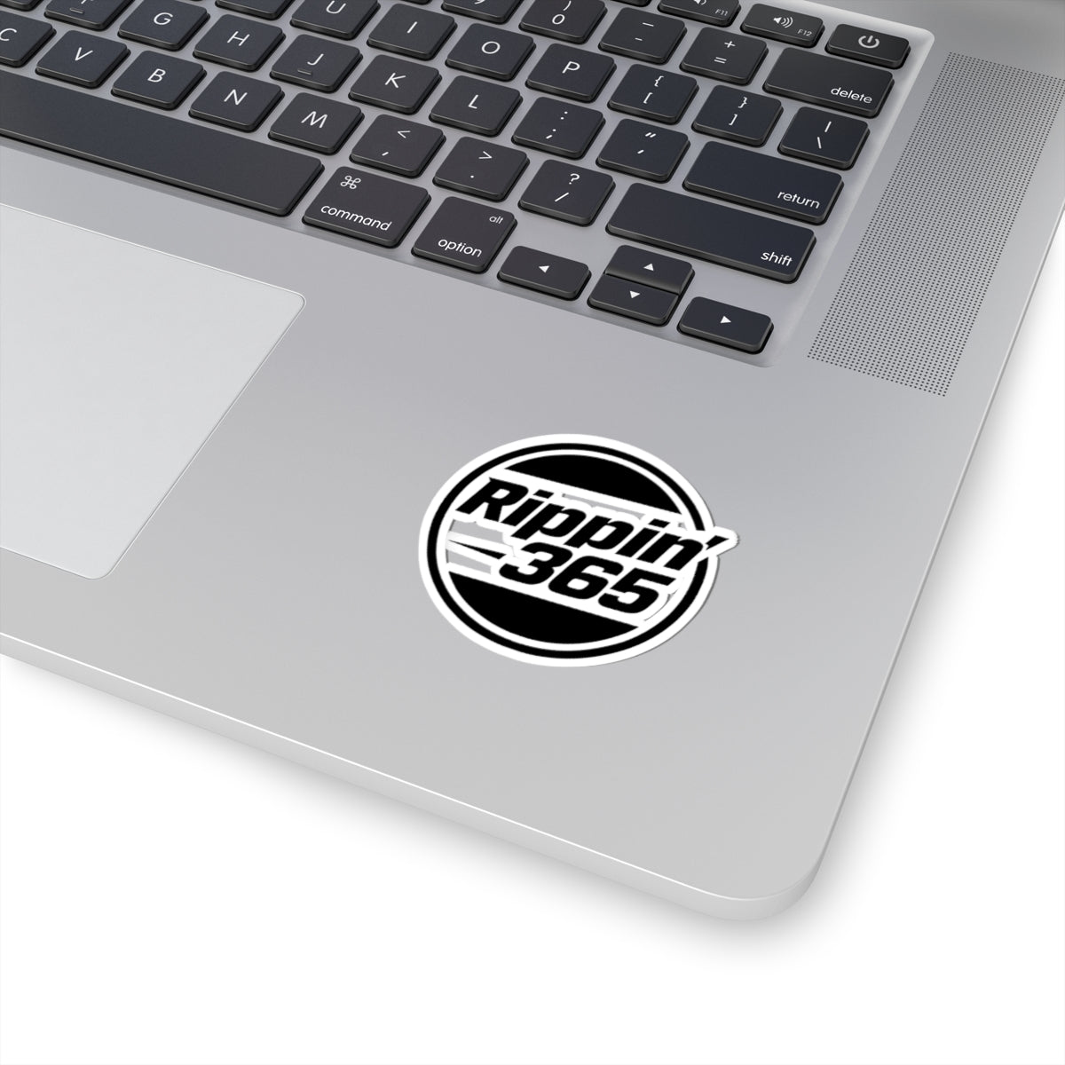 Rippin' 365 - Round Kiss-Cut Sticker - Basic Logo Black