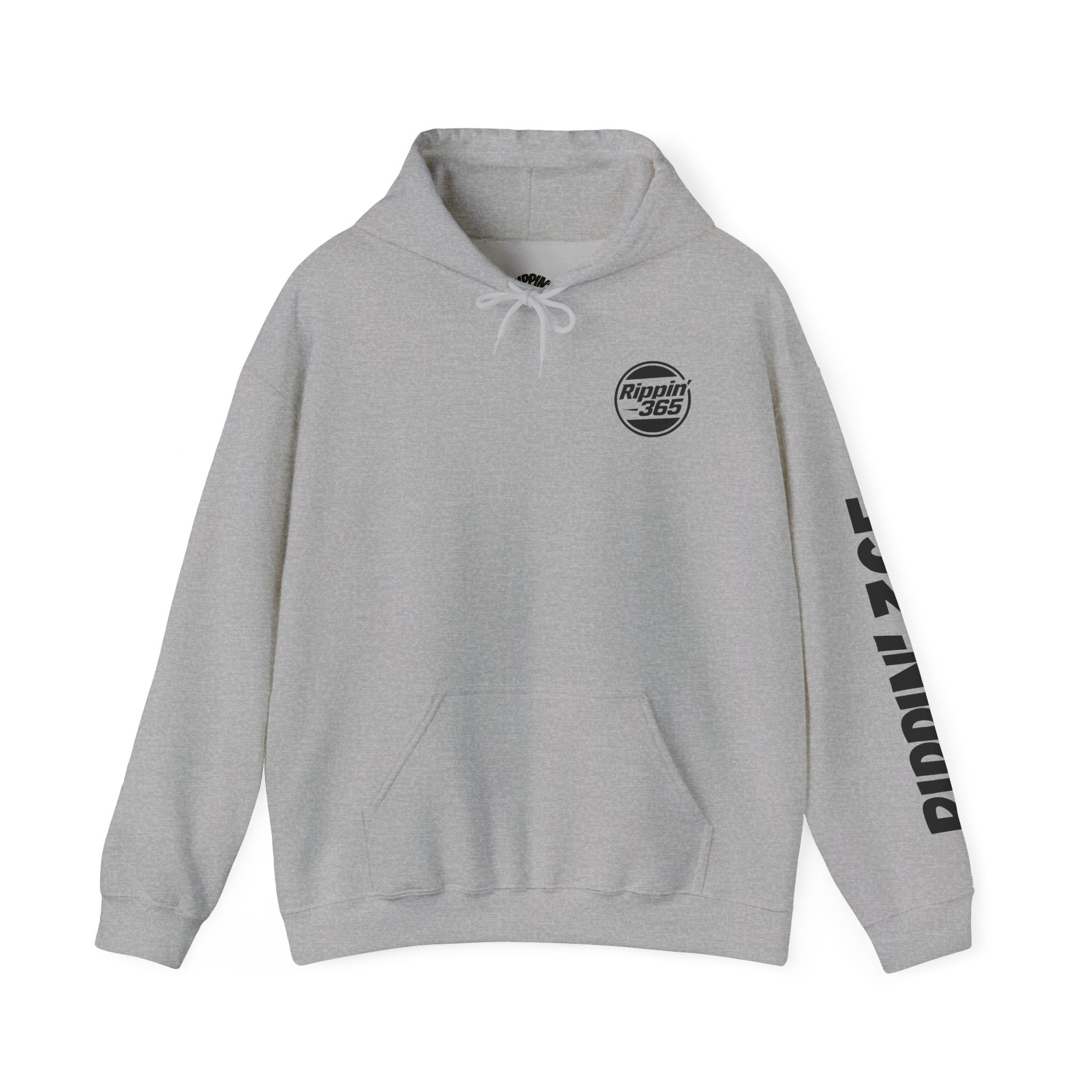 Rippin' 365 - Basic Logo Hoodie with Sleeve Text