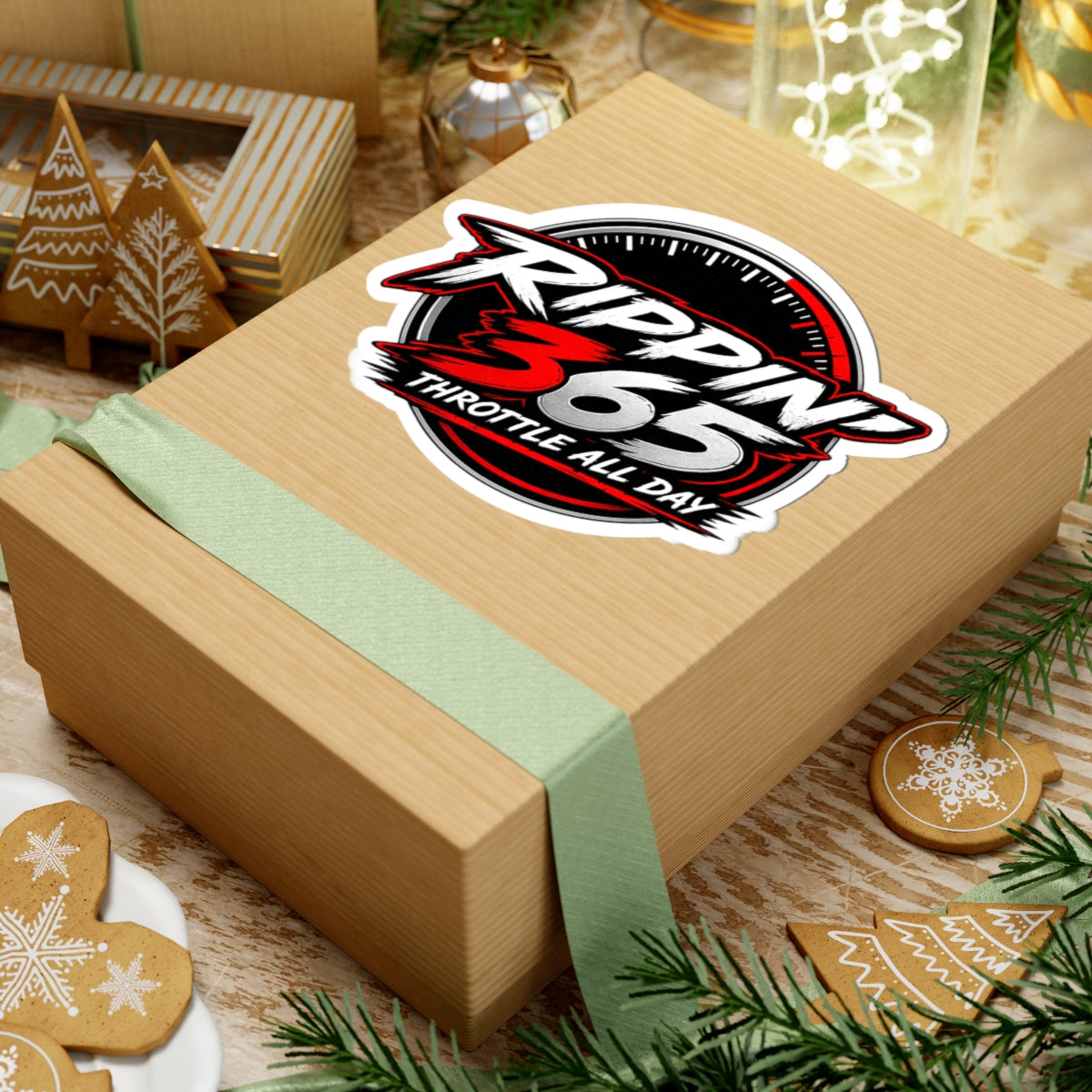 Rippin' 365 - Round Kiss-Cut Sticker - New School Logo