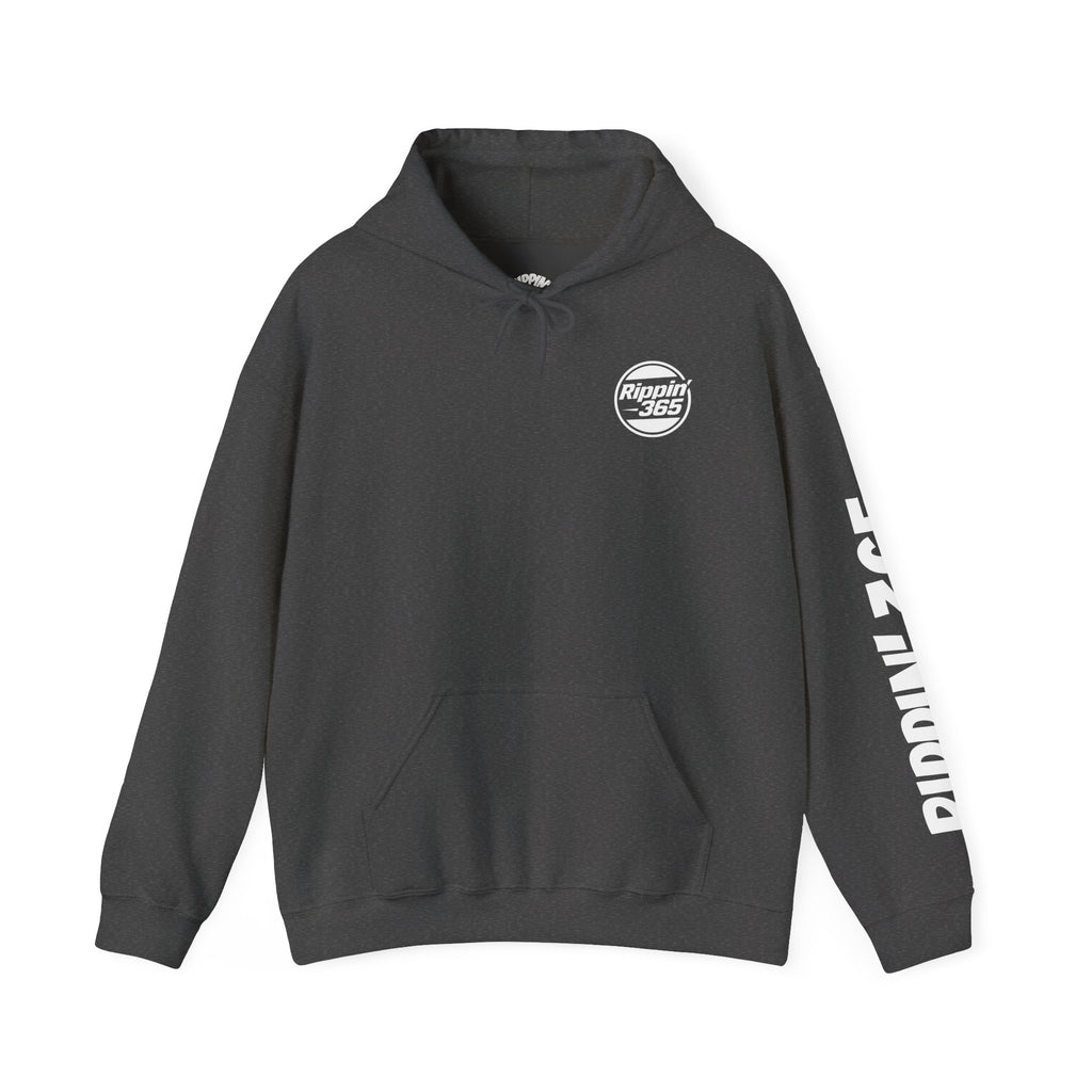 Rippin' 365 - Basic Logo Hoodie with Sleeve Text