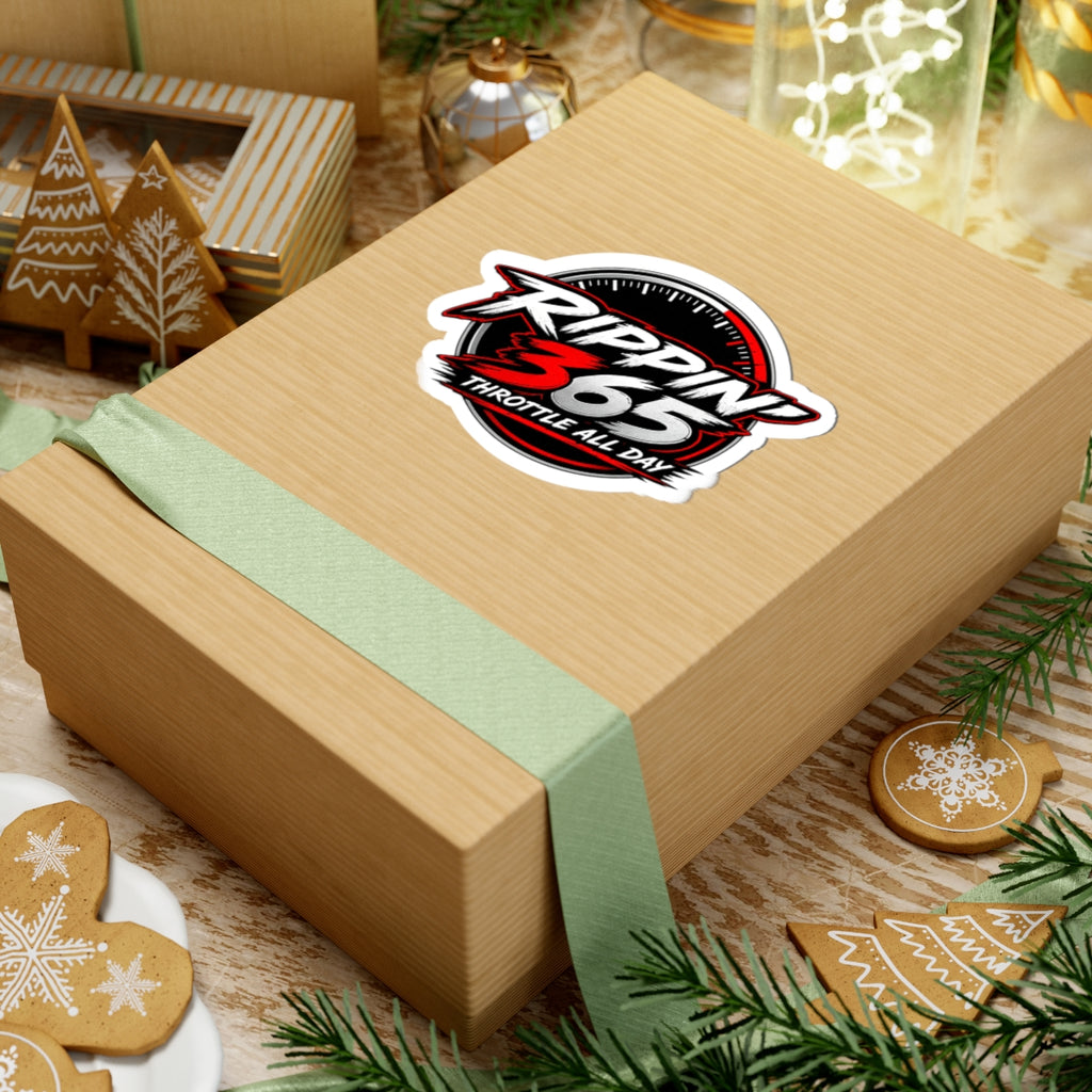 Rippin' 365 - Round Kiss-Cut Sticker - New School Logo