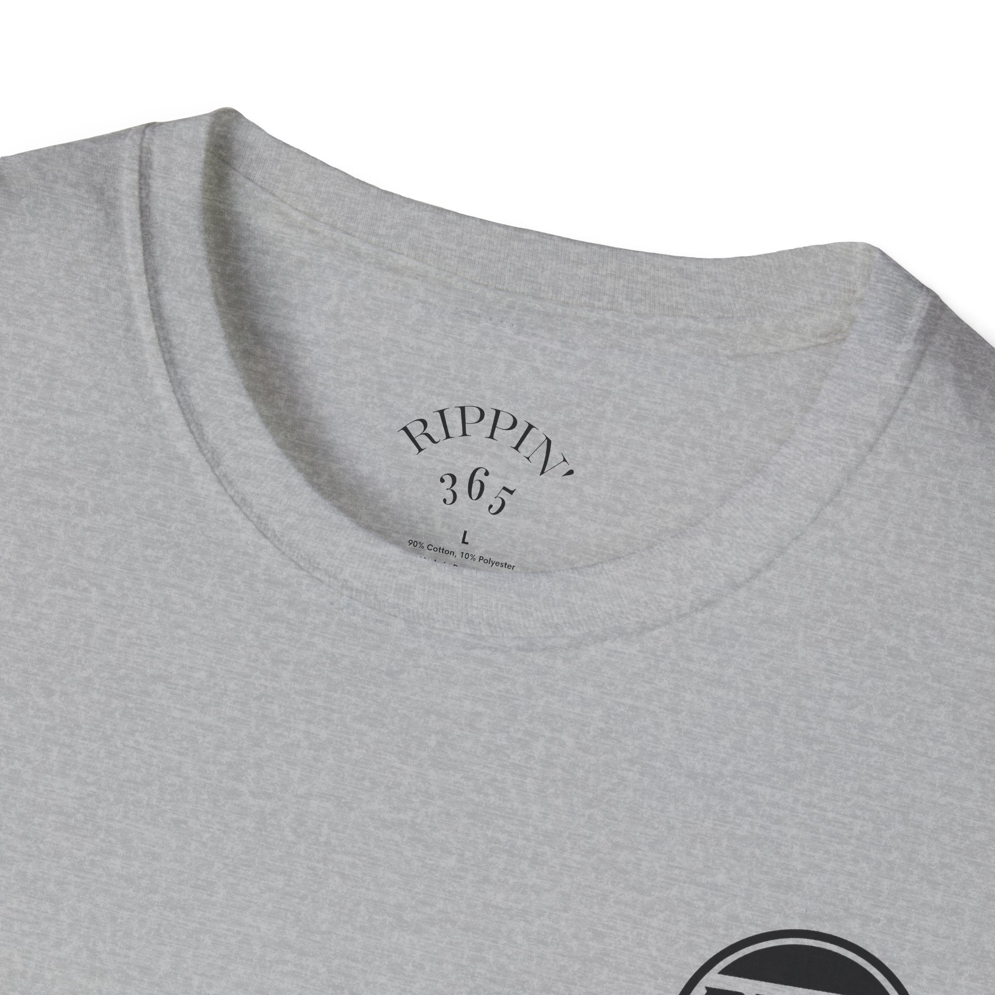 Rippin' 365 - Basic Logo T-Shirt with "Throttle all Day!" on back