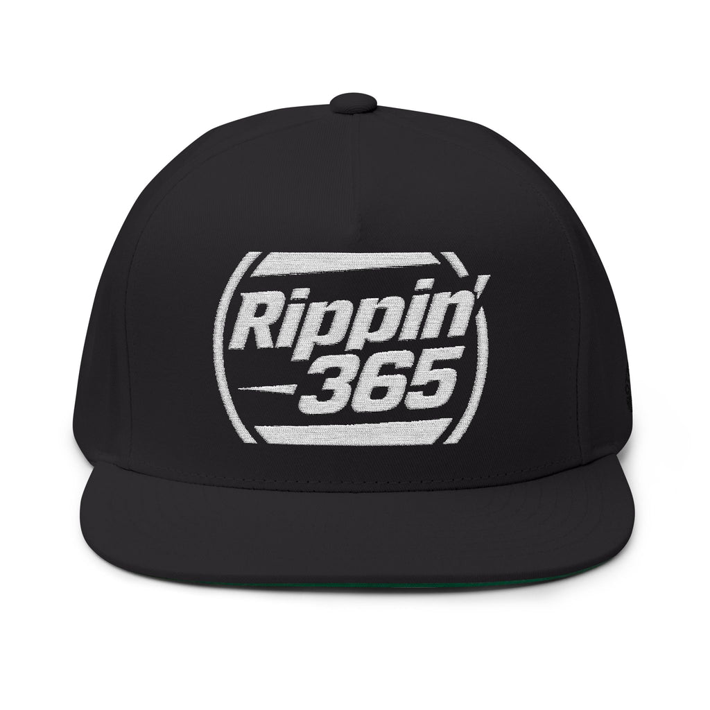 Rippin 365' - Embroidered Flat Bill Cap