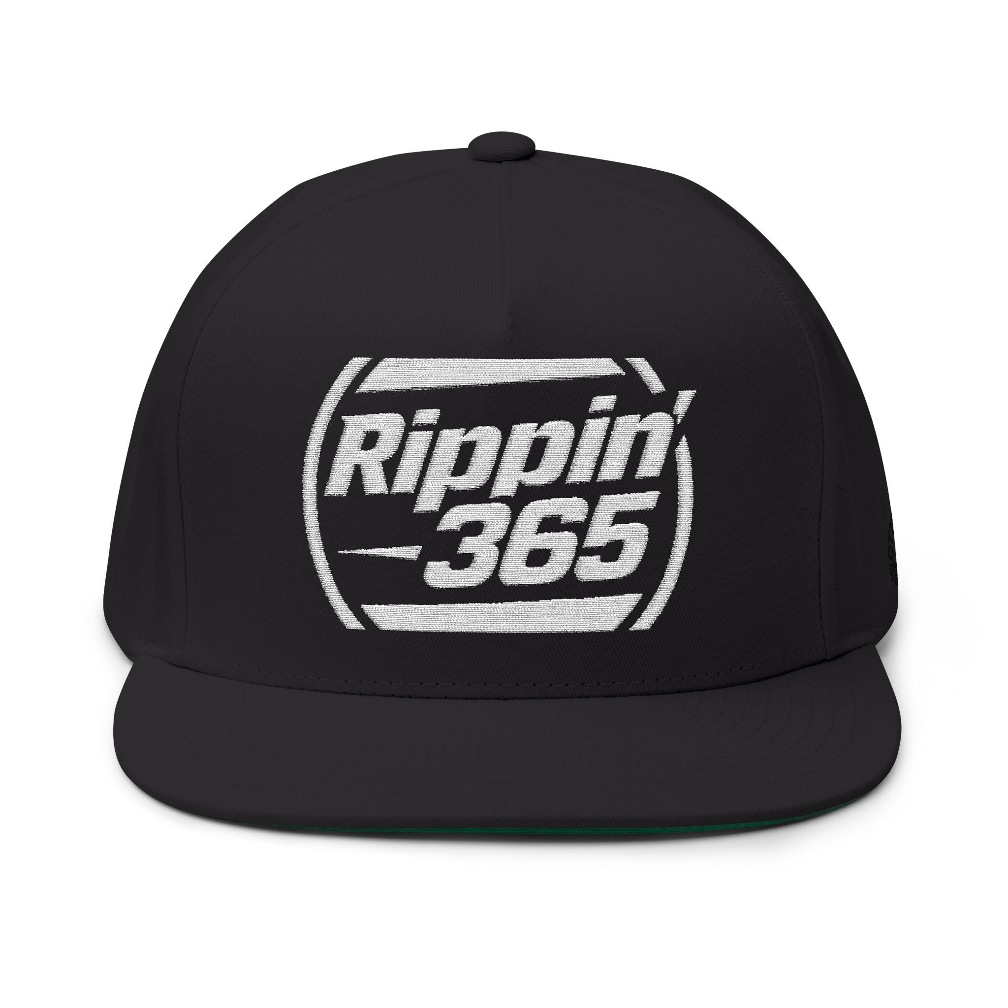 Rippin 365' - Embroidered Flat Bill Cap
