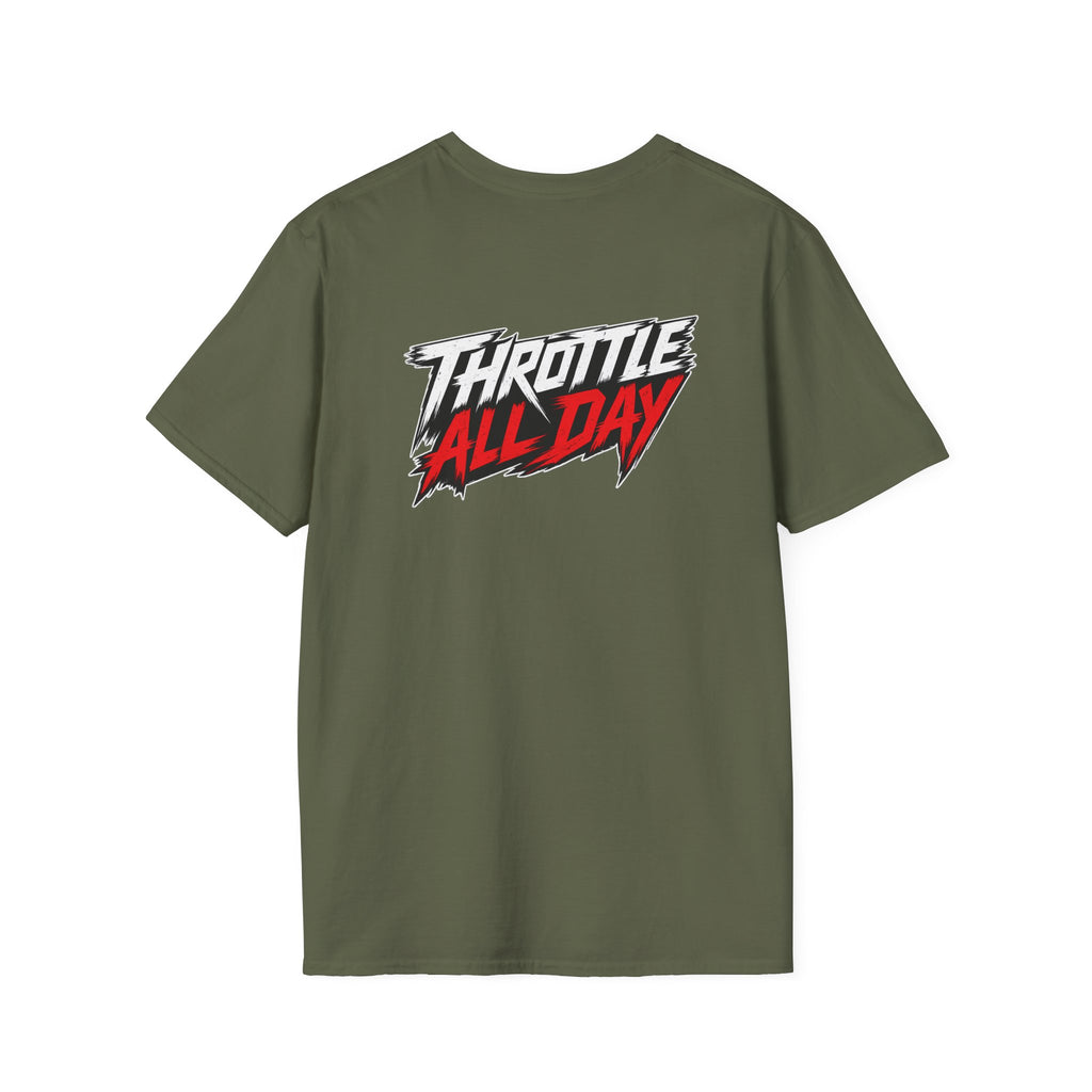 Rippin' 365 - New School "Throttle All Day" Logo T-Shirt