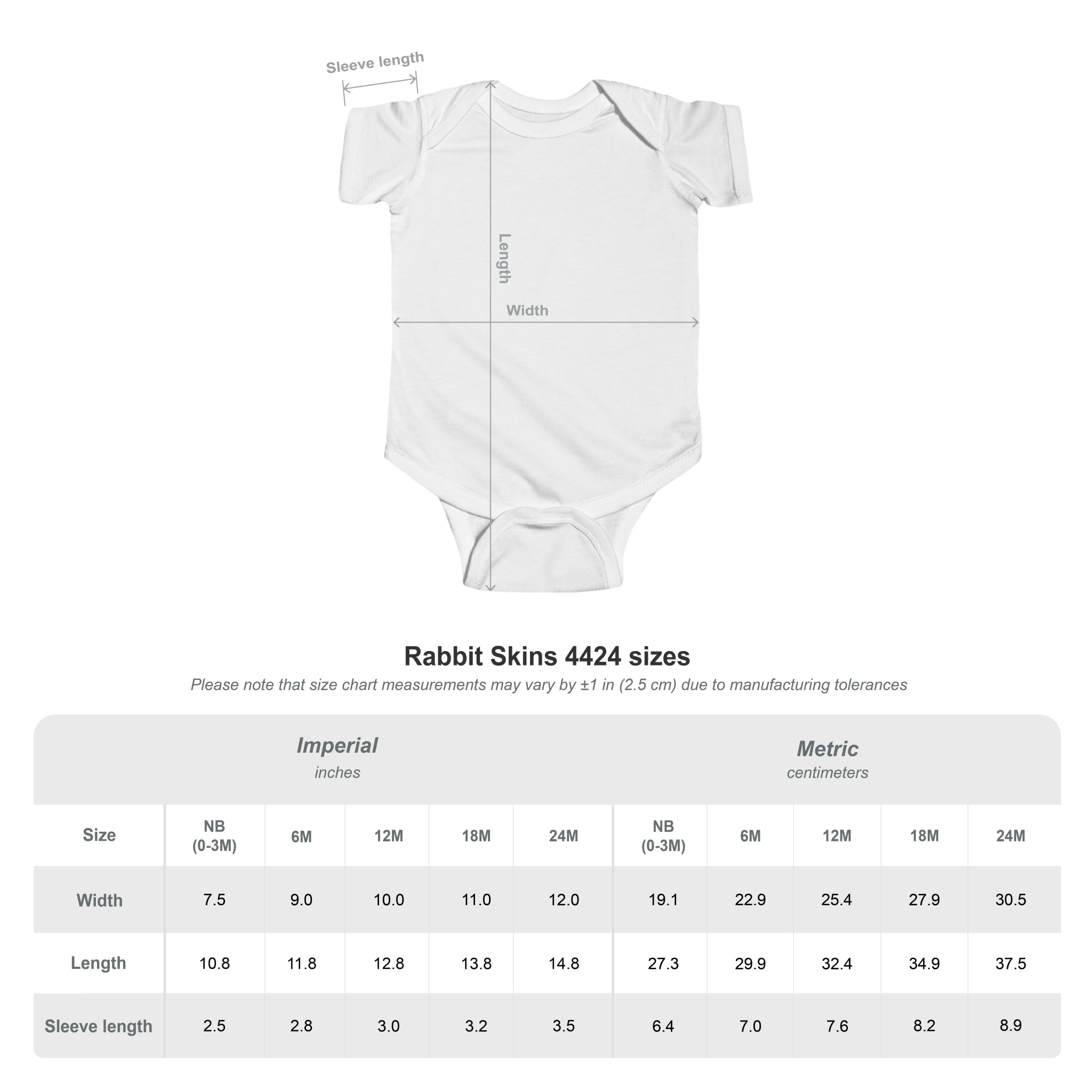 Rippin' 365 - Infant Bodysuit – Basic Logo Onesie
