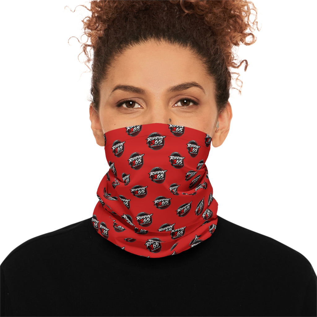 Rippin' 365 - New School Logo Red Lightweight Neck Gaiter