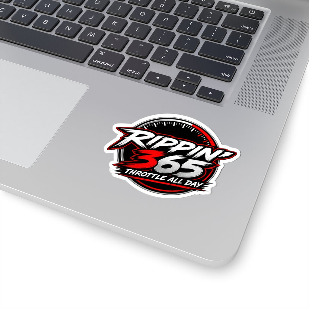 Rippin' 365 - Round Kiss-Cut Sticker - New School Logo