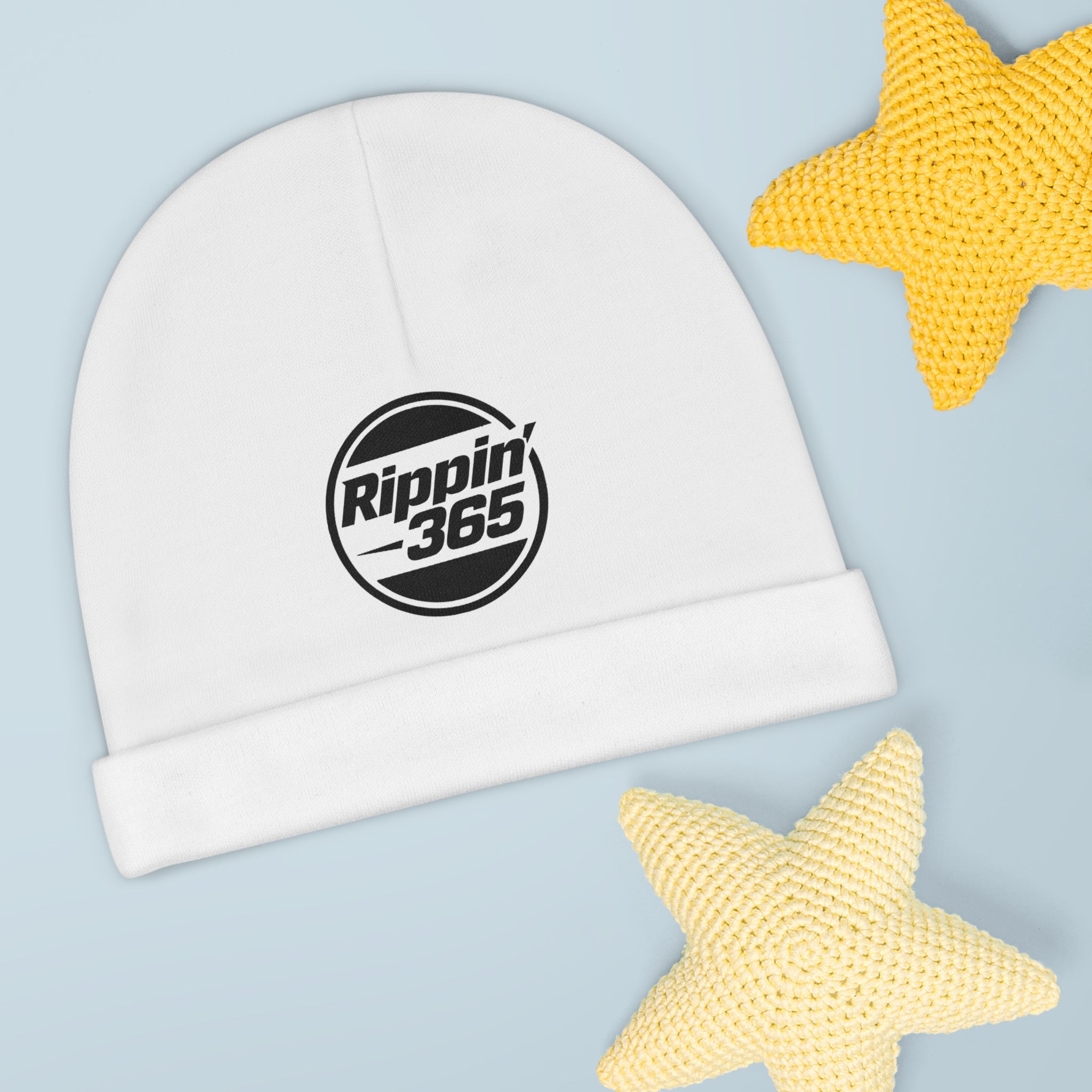 Rippin' 365 -Basic Logo Knit Hat for Infants - White