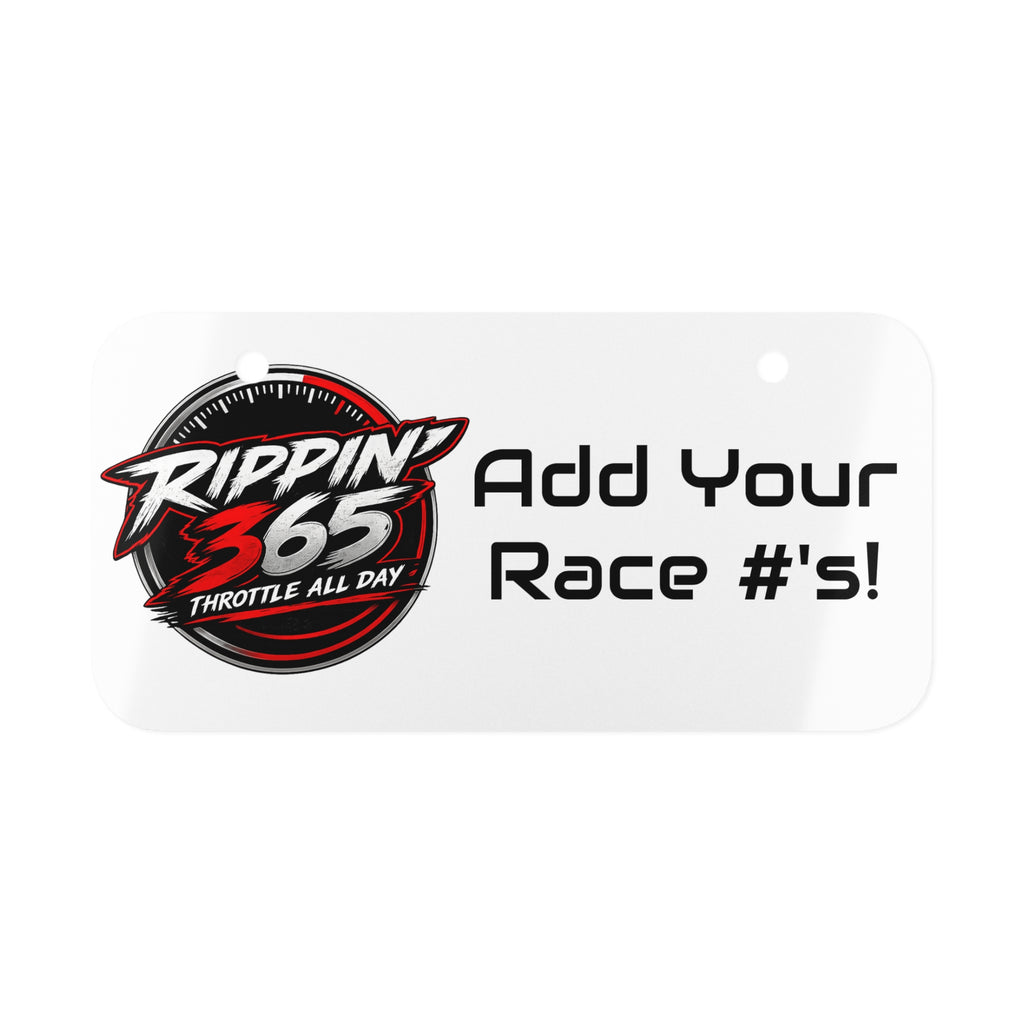 Rippin' 365 - Customizable Mini License Plate