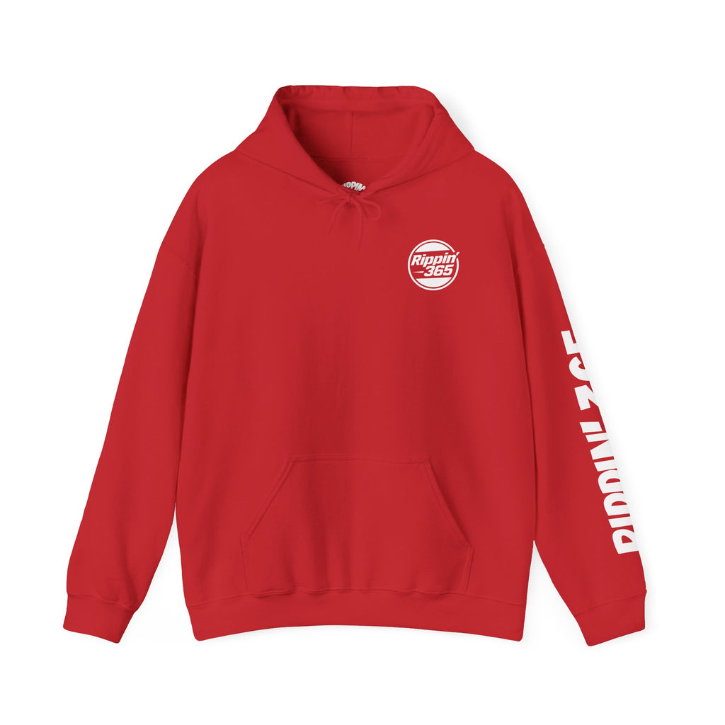 Rippin' 365 - Basic Logo Hoodie with Sleeve Text