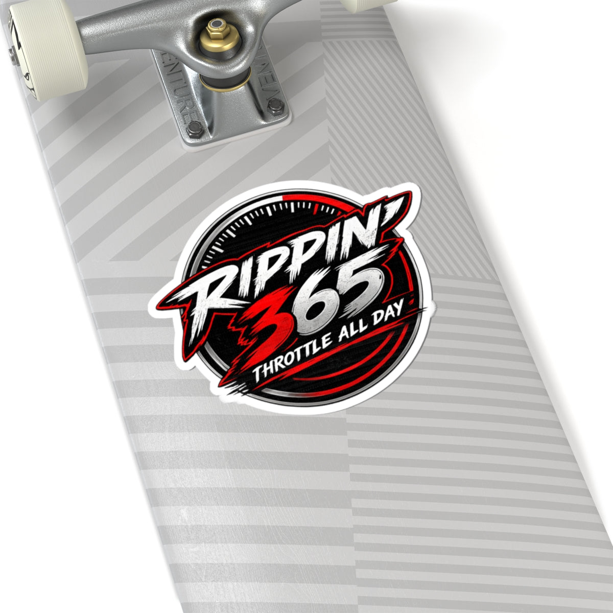 Rippin' 365 - Round Kiss-Cut Sticker - New School Logo
