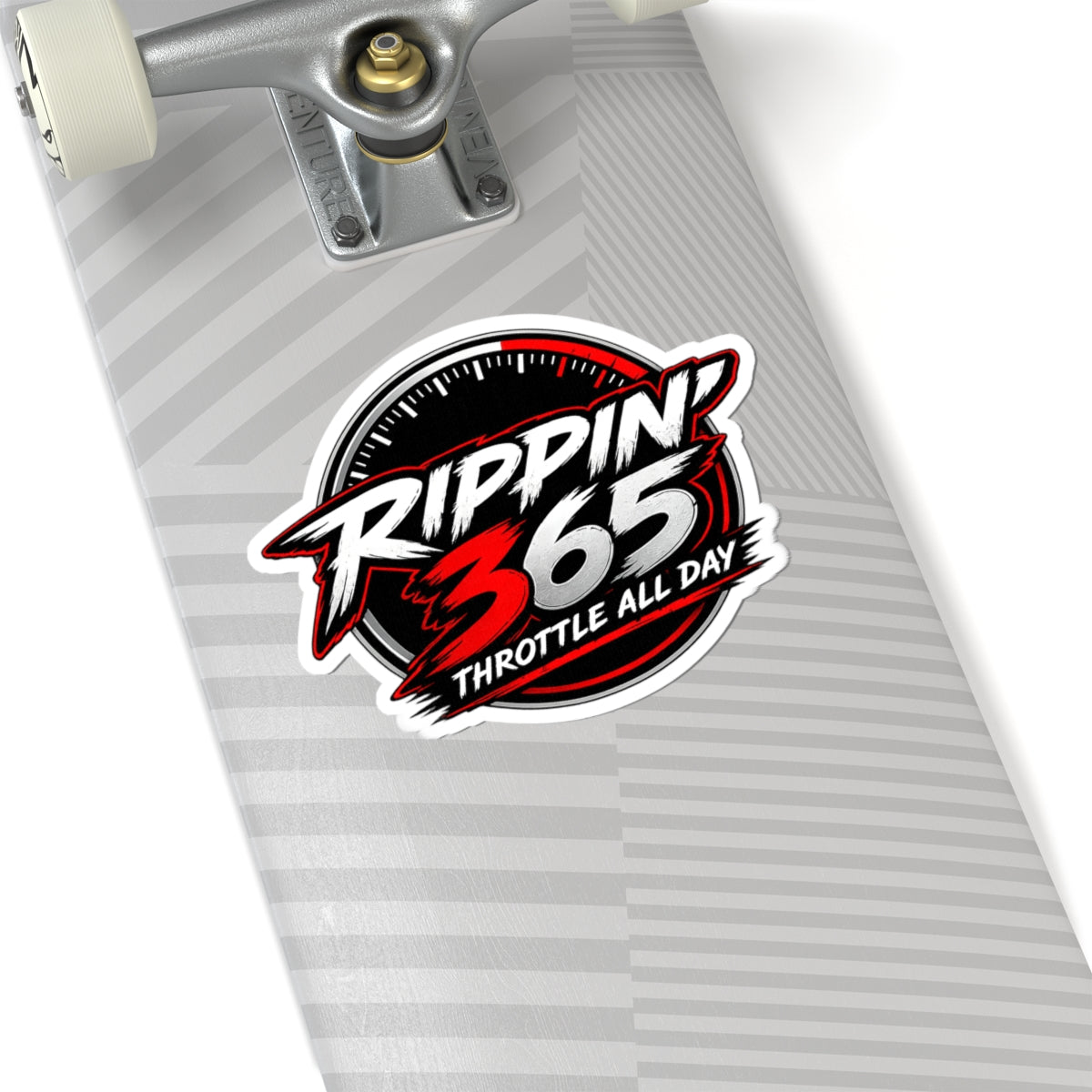 Rippin' 365 - Round Kiss-Cut Sticker - New School Logo