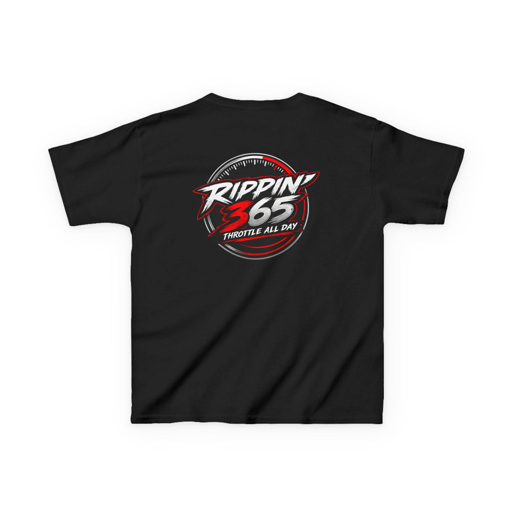 Rippin' 365 - New School Logo T‑Shirt for Kids