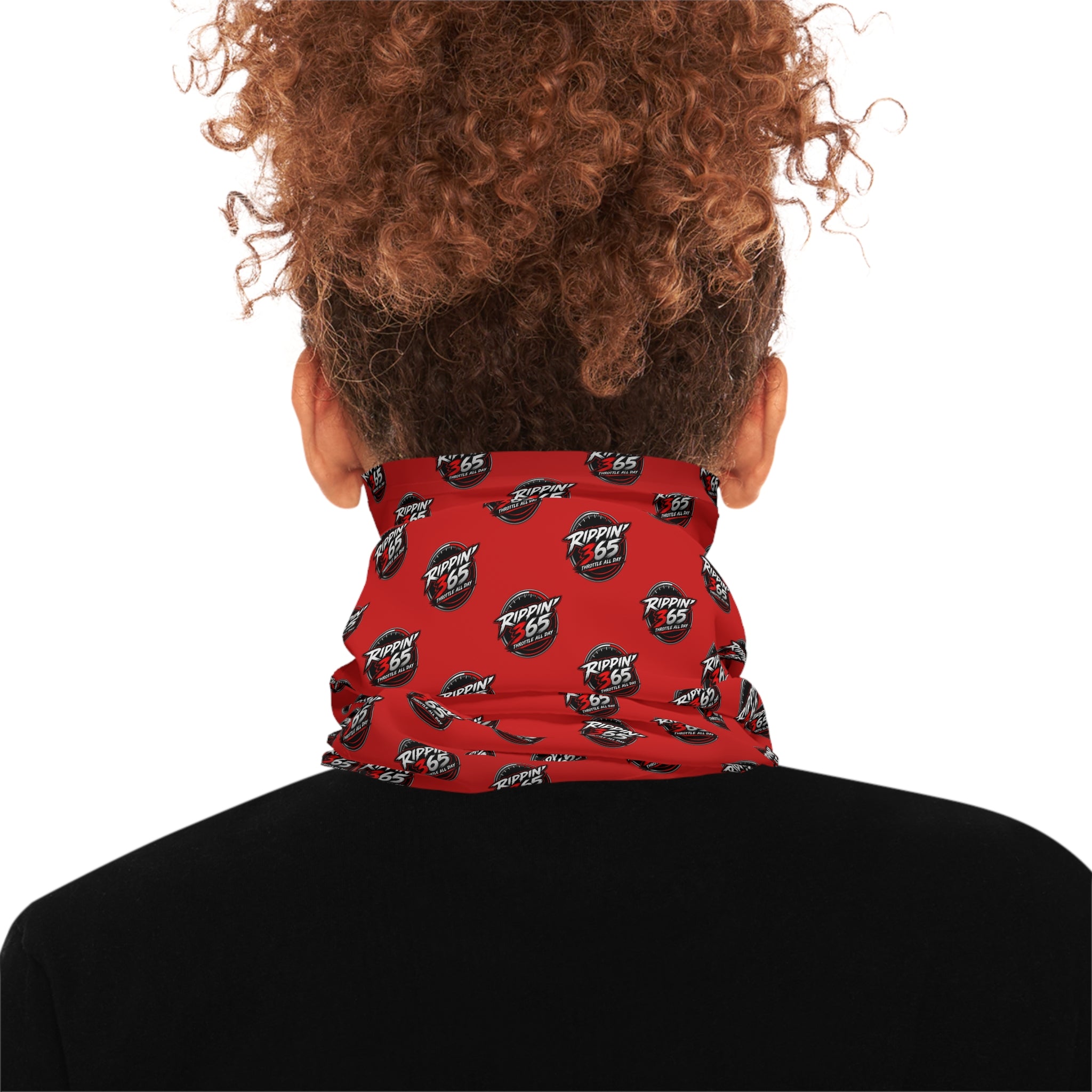 Rippin' 365 - New School Logo Red Lightweight Neck Gaiter