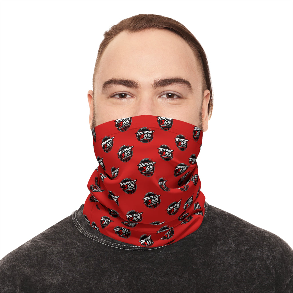 Rippin' 365 - New School Logo Red Lightweight Neck Gaiter
