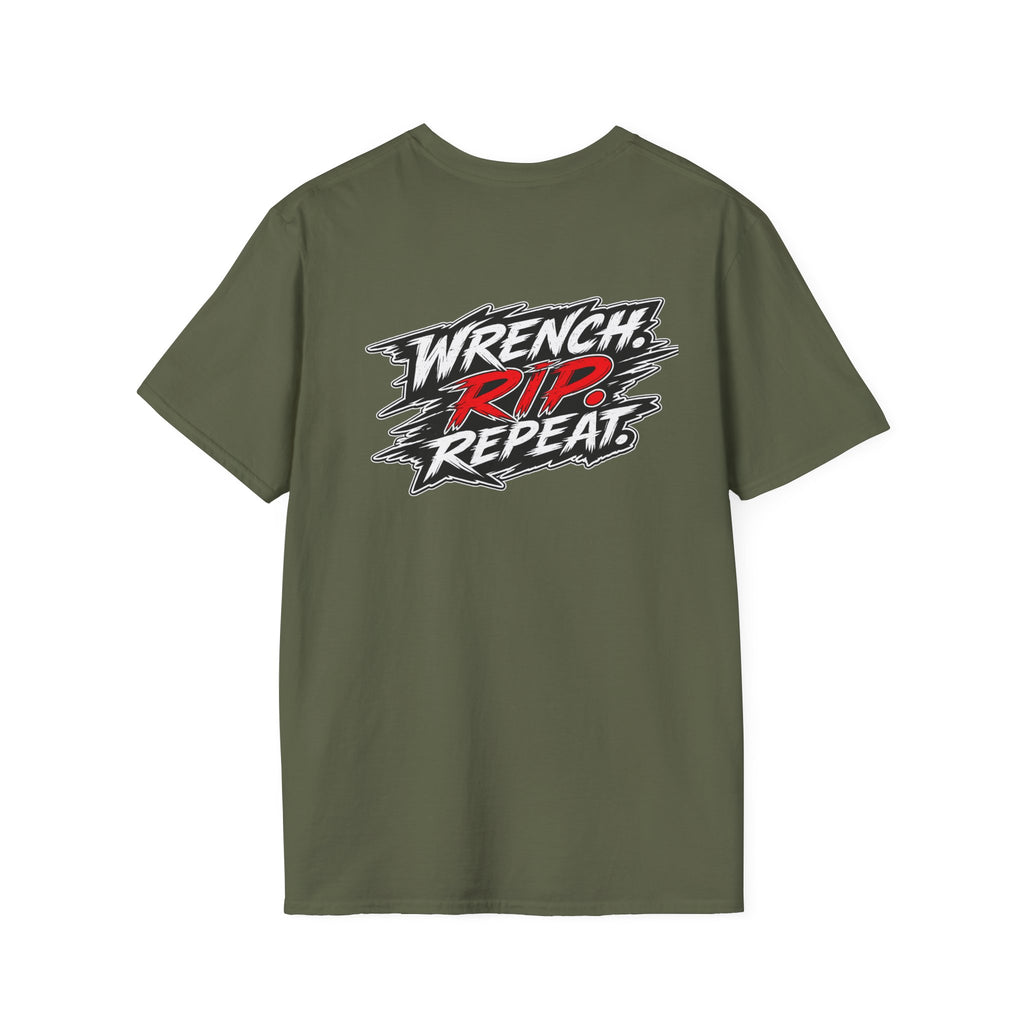 Rippin' 365 - "Wrench. RIP. Repeat" Logo T-Shirt
