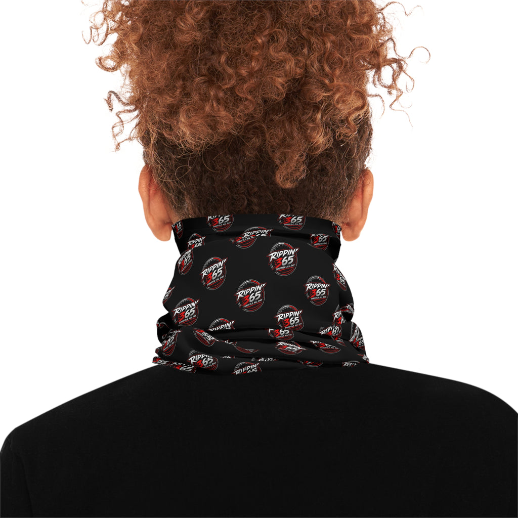 Rippin' 365 - New School Logo Black Lightweight Neck Gaiter